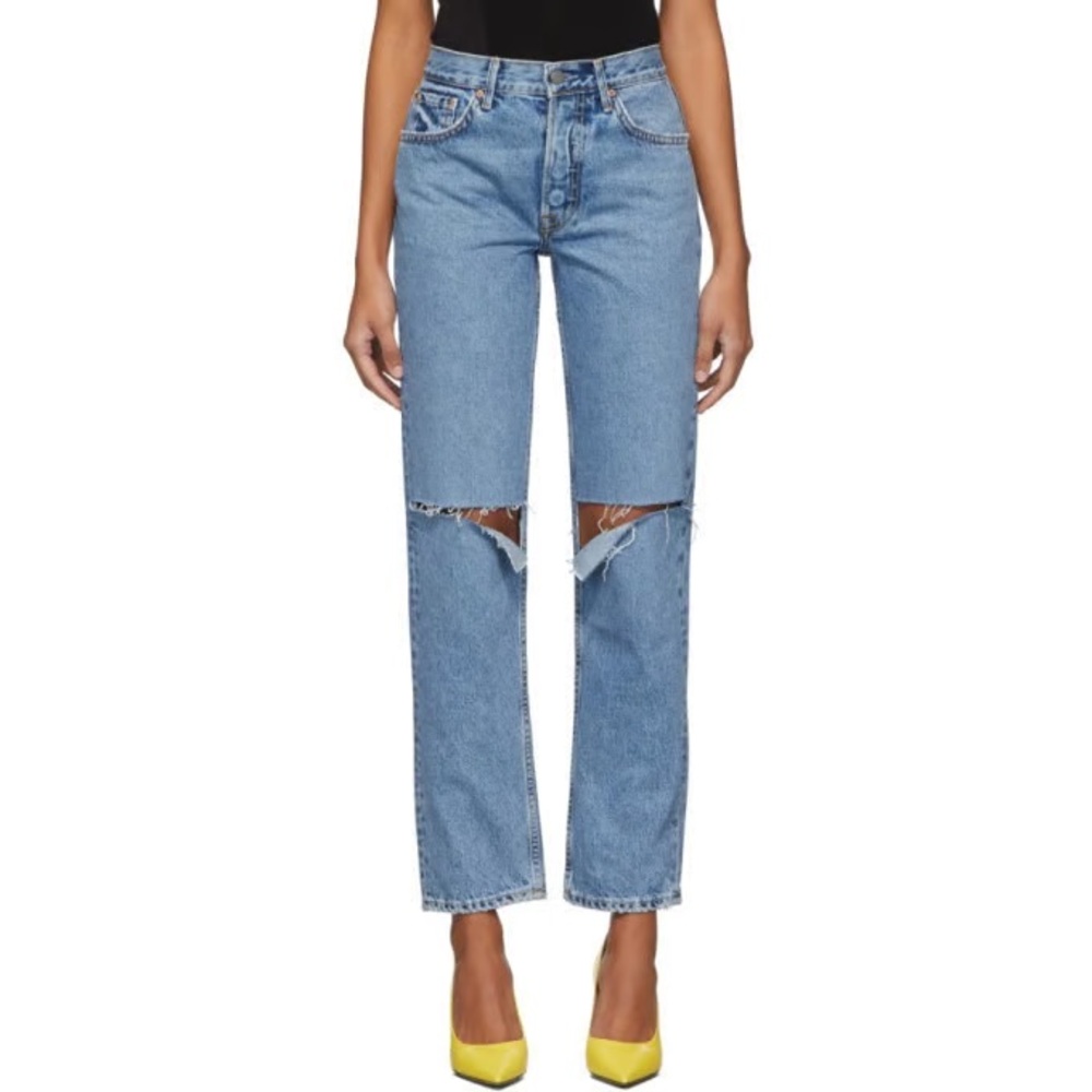 Grlfrnd The Helena high rise cropped straight jean 28